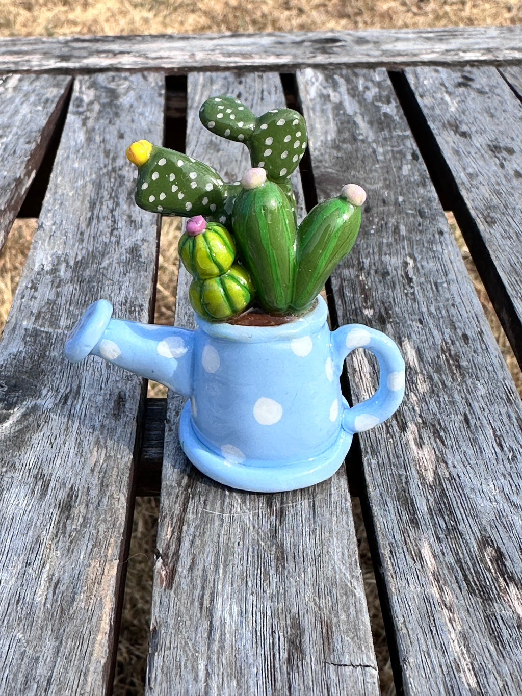 Baby blue watering can