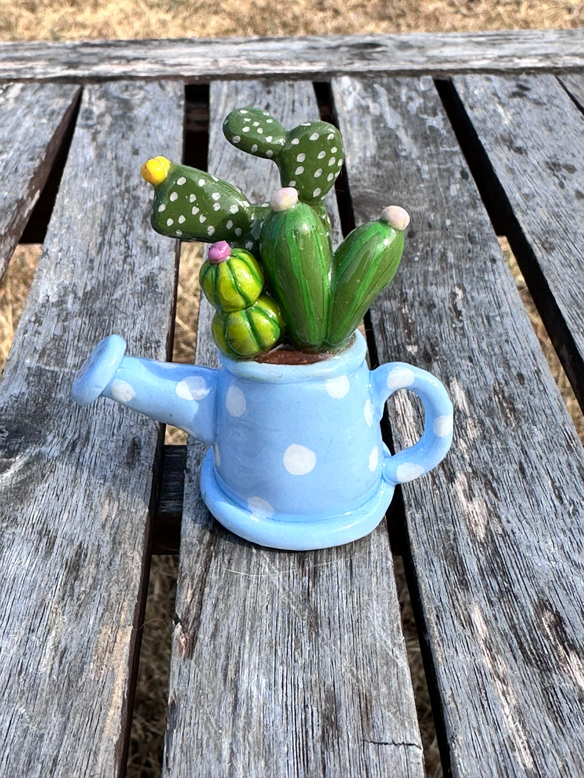 Baby blue watering can