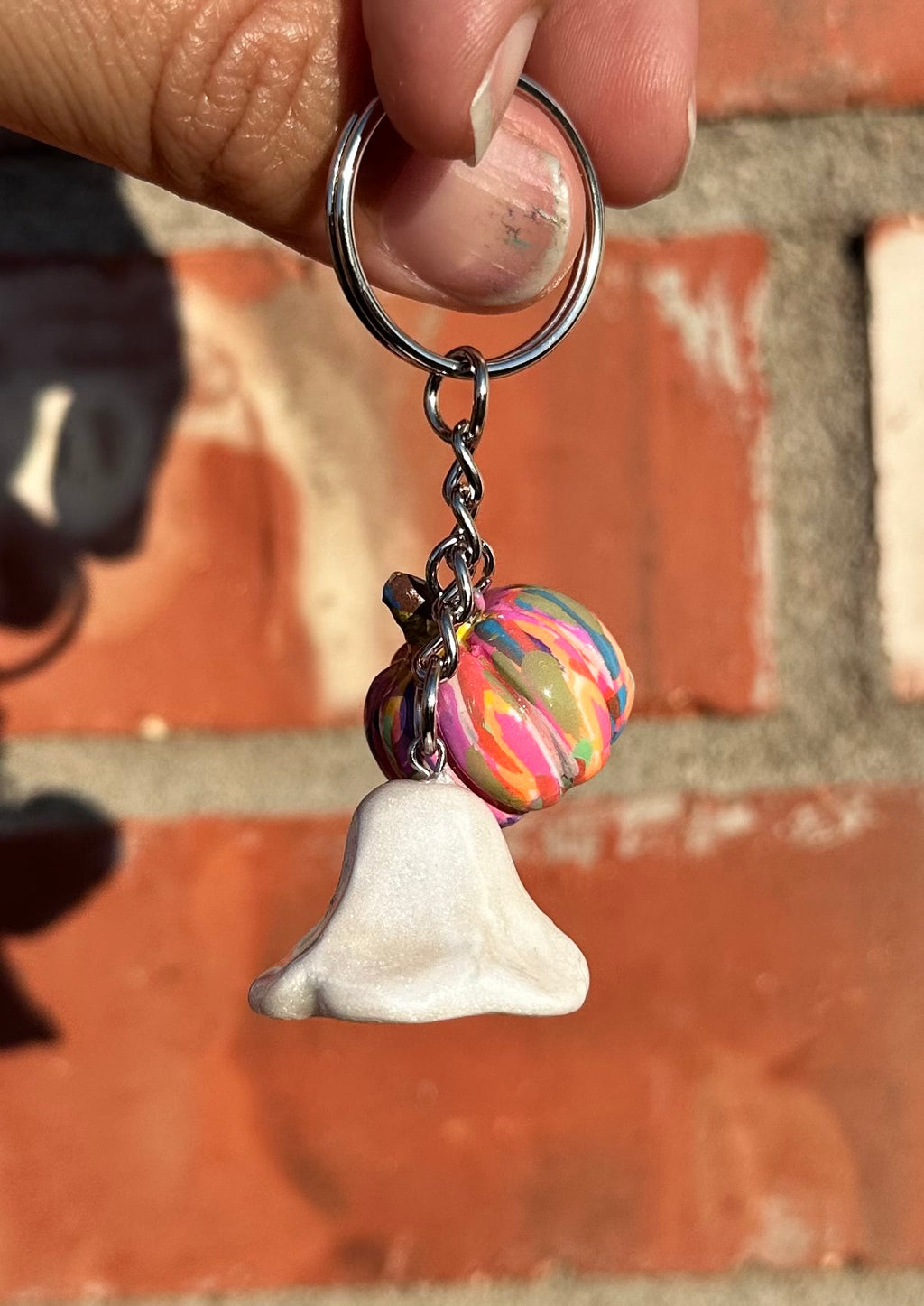 Boo-tiful Pumpkin Keychain