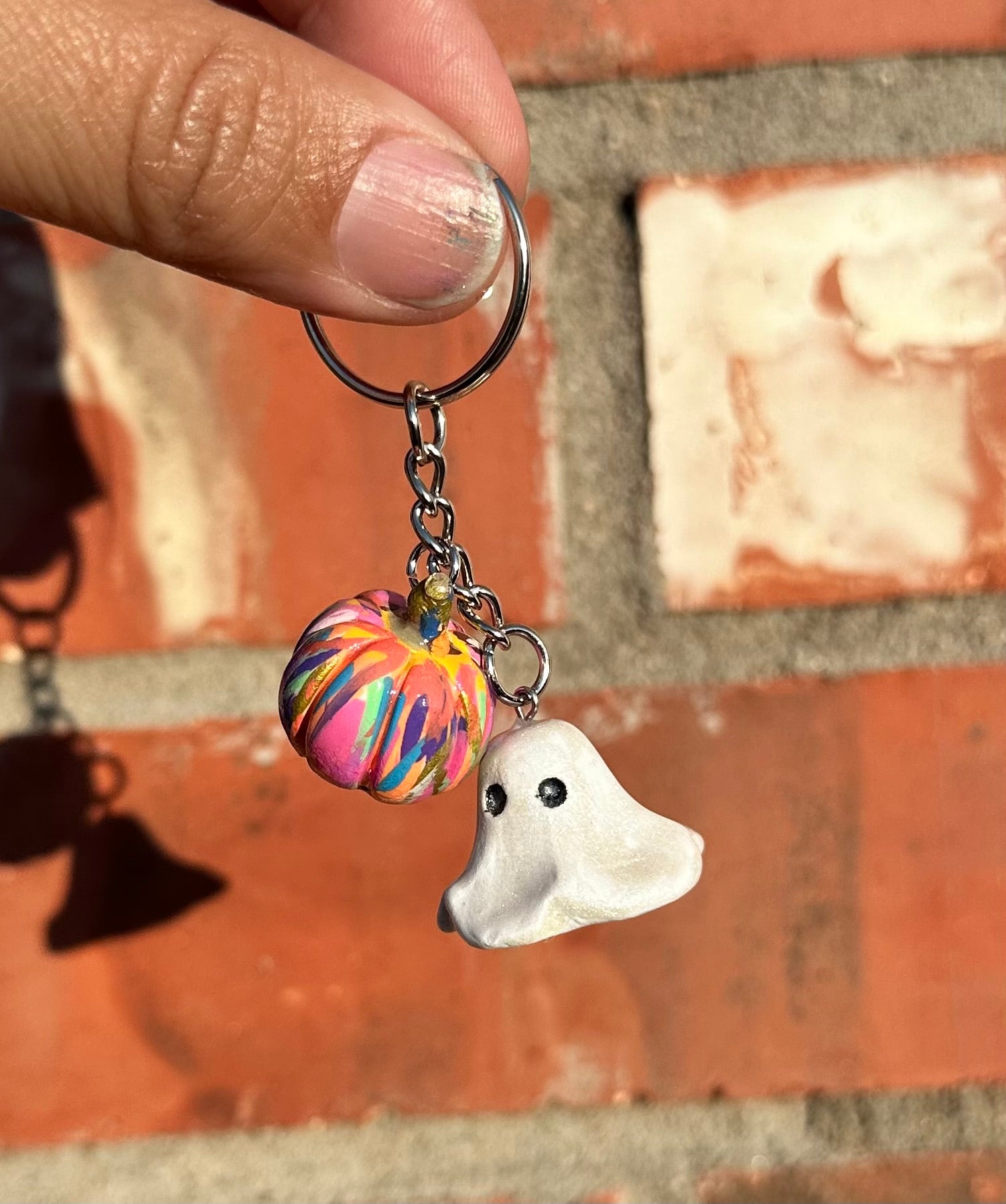 Boo-tiful Pumpkin Keychain