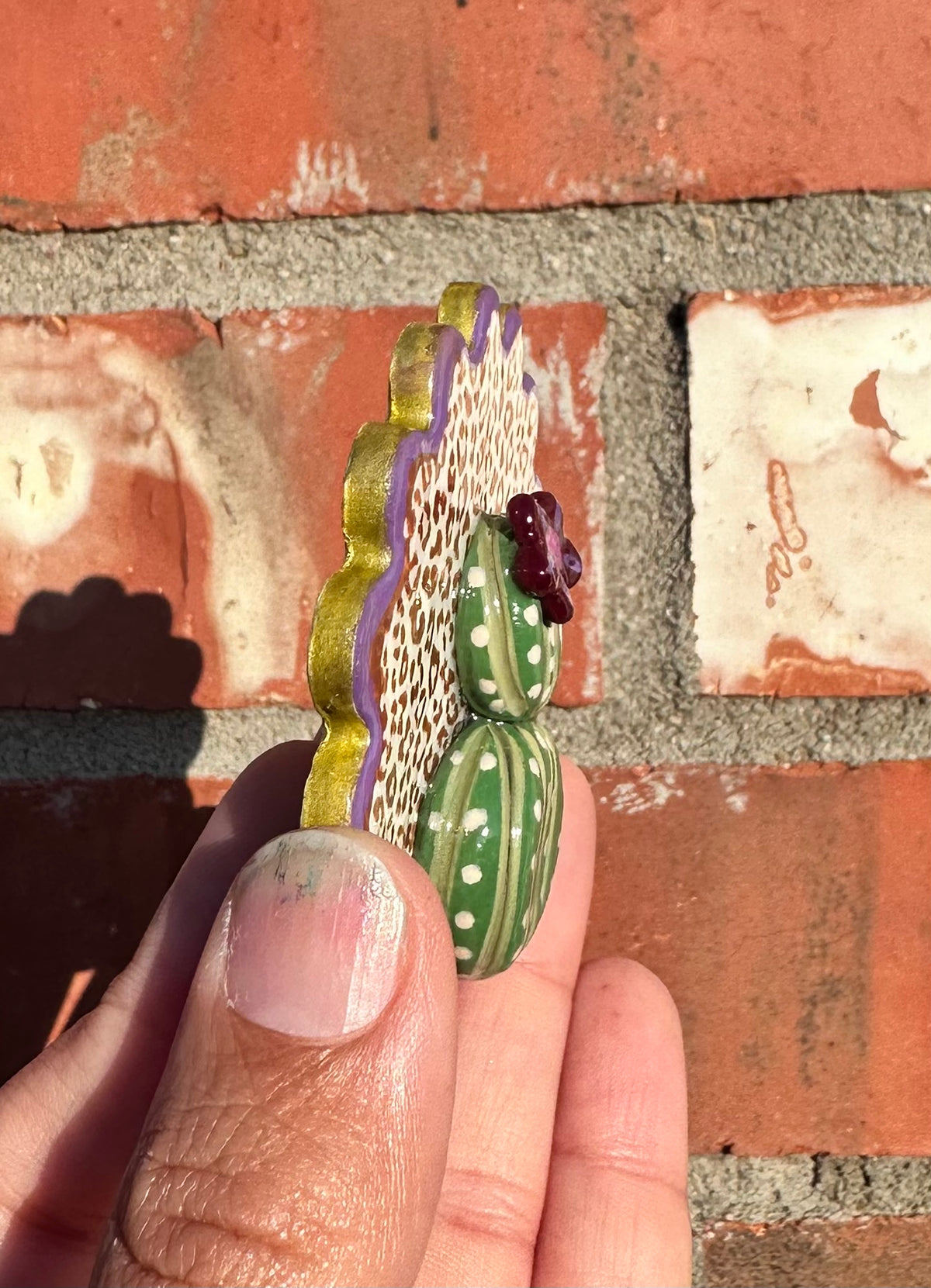 Violet Leopard Bloom Magnet