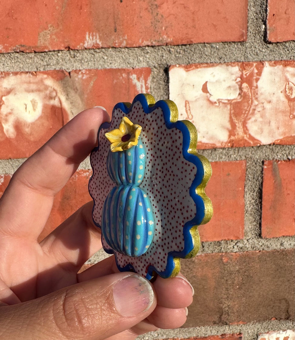 Wild & Blue Cactus Magnet