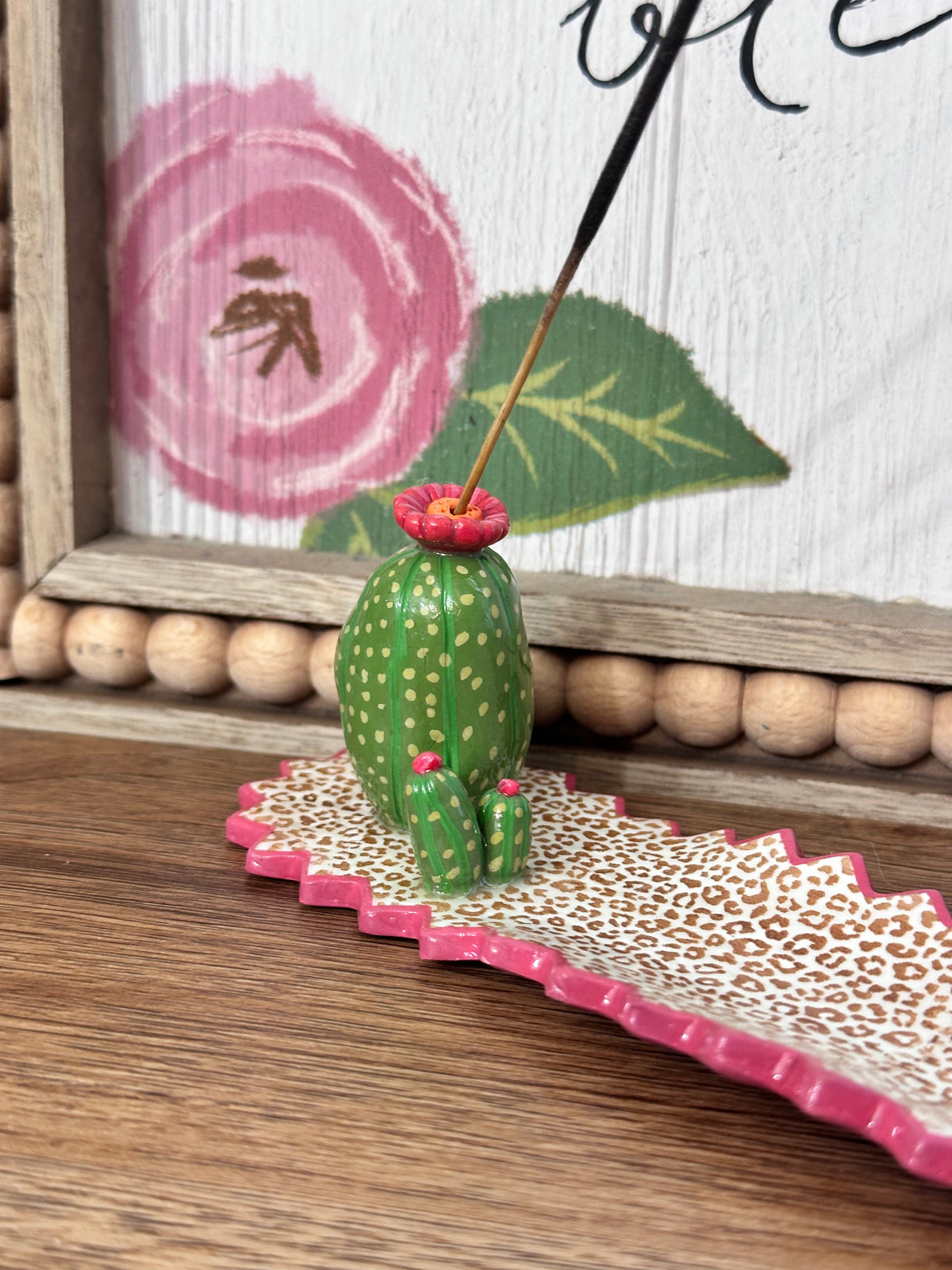 Cactus Queen Incense Holder