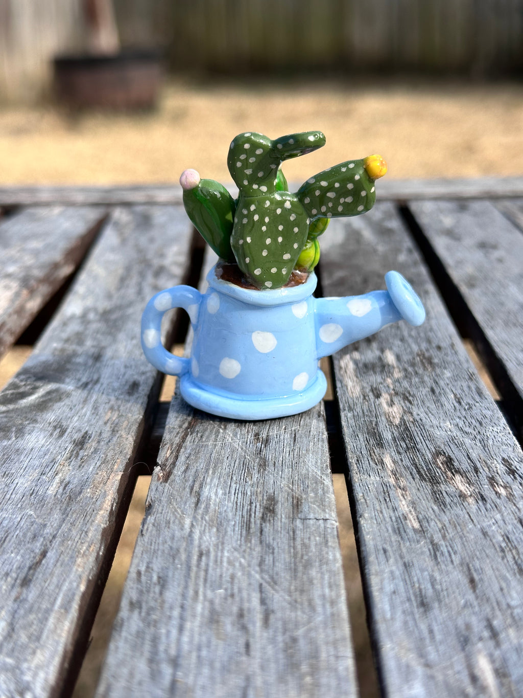 Baby blue watering can