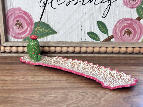 Cactus Queen Incense Holder