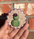 Violet Leopard Bloom Magnet