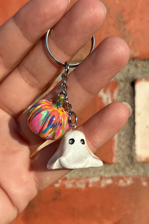 Boo-tiful Pumpkin Keychain