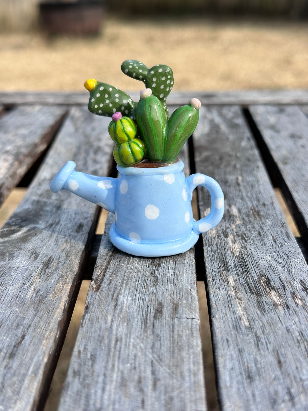 Baby blue watering can