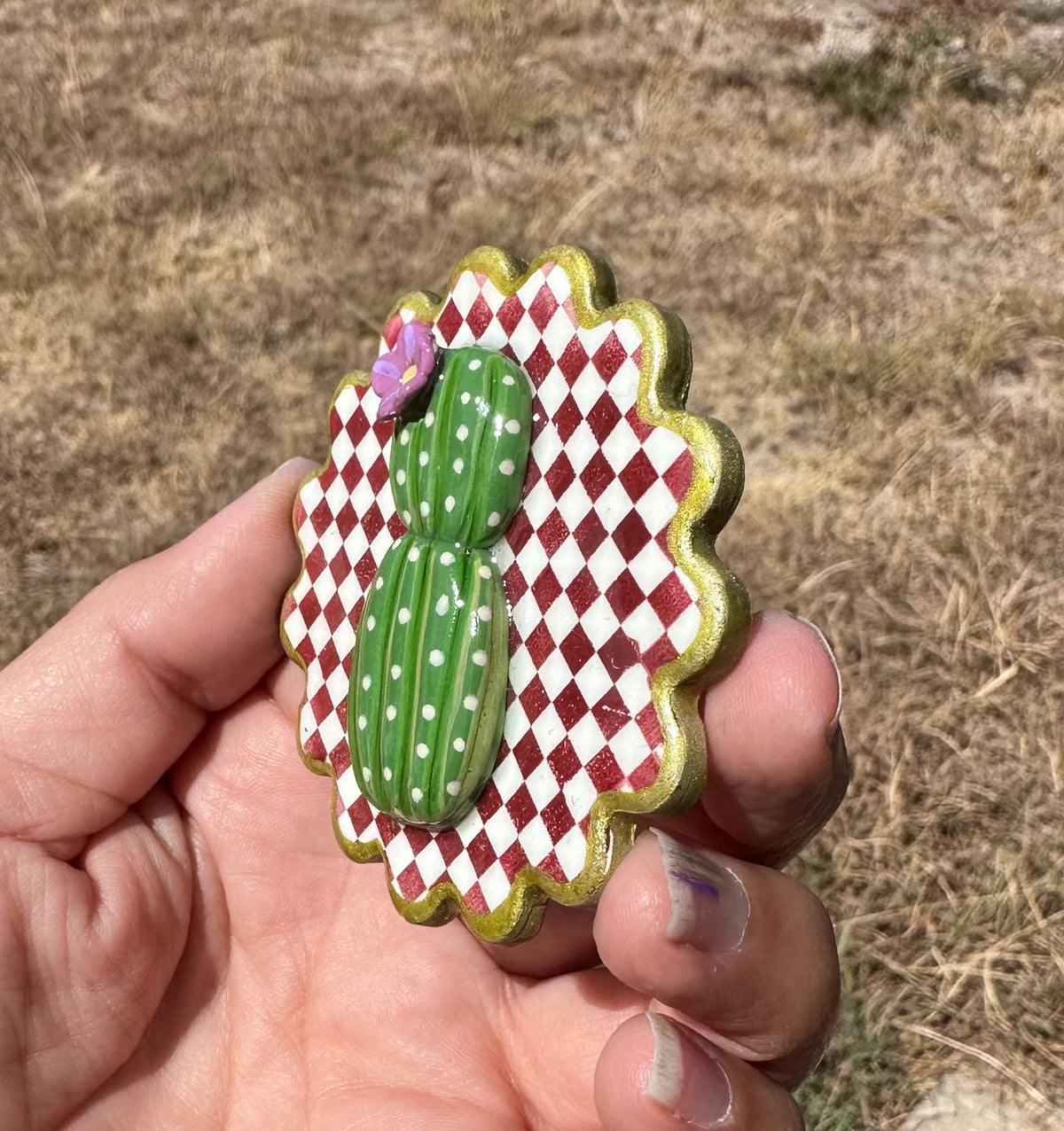 Checkered cactus cutie