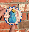 Wild & Blue Cactus Magnet